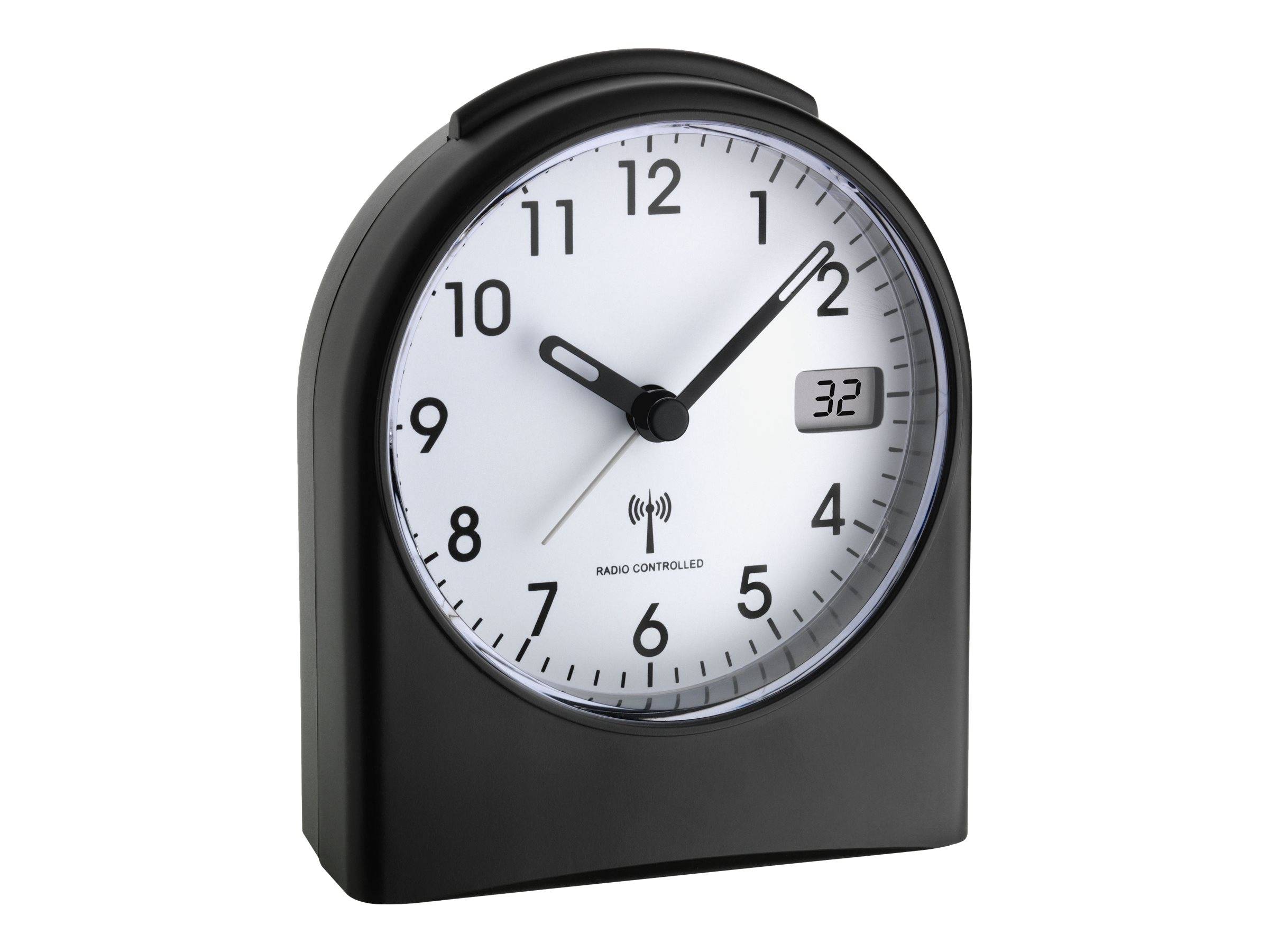 TFA - Wecker - Quarz - Schreibtisch - Schwarz-0
