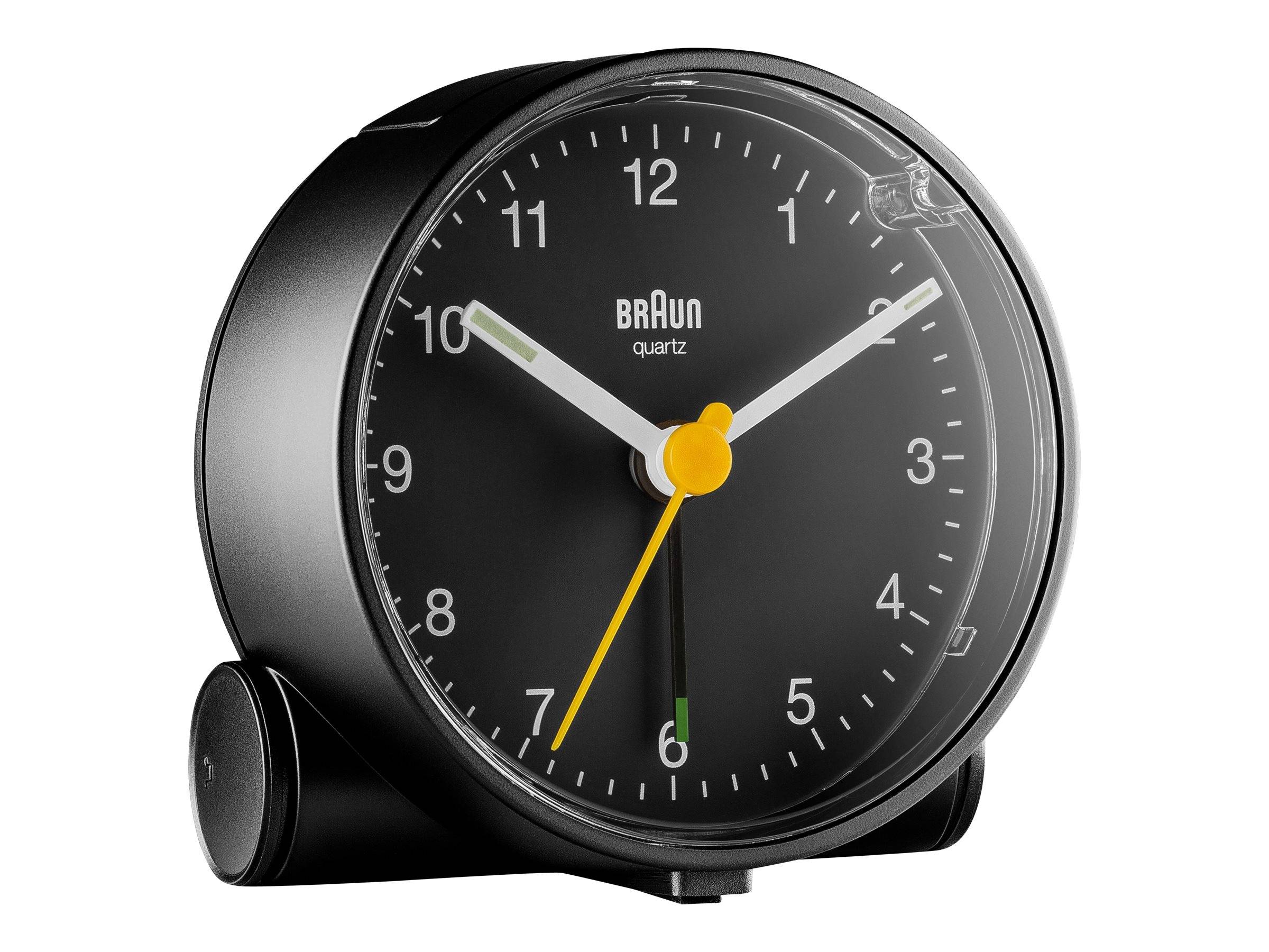 Braun BC01 - Wecker - rund - Quarz - Schreibtisch - Schwarz-1