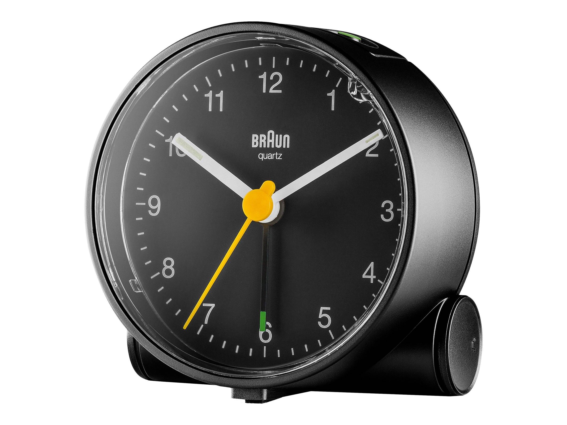 Braun BC01 - Wecker - rund - Quarz - Schreibtisch - Schwarz-2