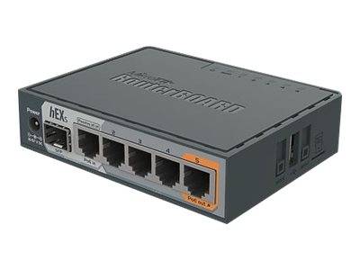 MikroTik RouterBOARD hEX S - Router - 4-Port-Switch - GigE - WAN-Ports: 2-0