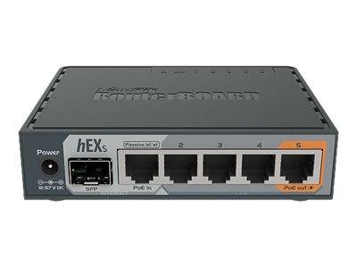 MikroTik RouterBOARD hEX S - Router - 4-Port-Switch - GigE - WAN-Ports: 2-5