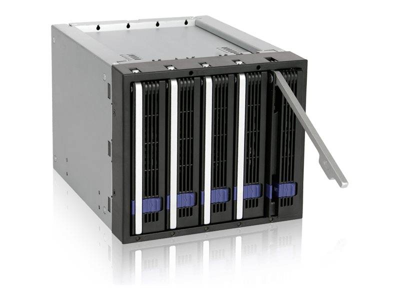 ICY DOCK - Cremax ICY Dock FatCage MB155SP-B - Gehäuse für Speicherlaufwerke mit Lüfter - 3.5"" (8.9 cm)-5
