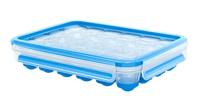 EMSA 514549 CLIP & CLOSE Eiswürfelbox, 5145, Eiswürfelbehälter, Blau, Transparent, Polypropylen (PP), Thermoplastisches-0