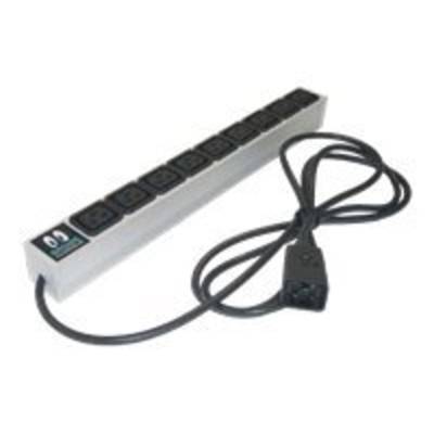 Online USV - Steckdosenleiste (Rack - einbaufähig) - Eingabe, Eingang IEC 60320 C20 - Ausgangsanschlüsse: 9 (IEC 60320 C
