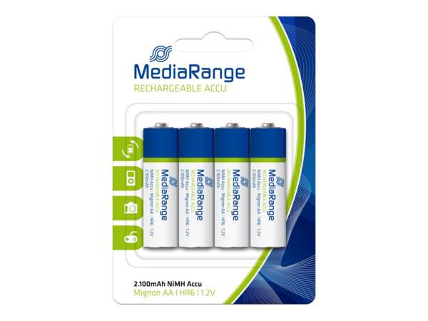 MediaRange - Batterie 4 x AA-Typ - NiMH - (wiederaufladbar)