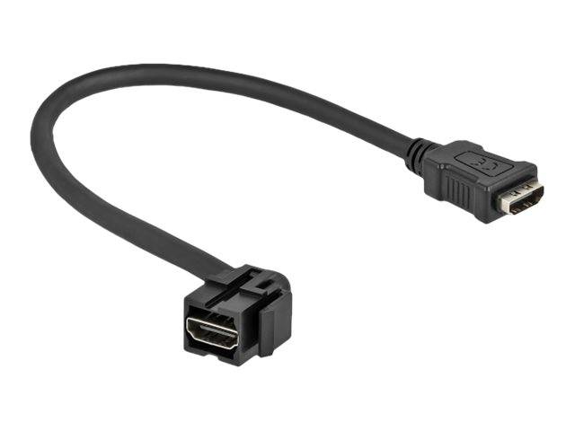 Delock HDMI-Kabel - HDMI weiblich abgewinkelt, Keystone zu HDMI männlich gerade-3