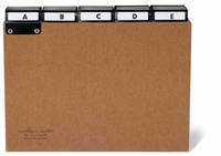 Karteiregister A-Z DIN A5 quer 5/5tlg. Presspan br-4