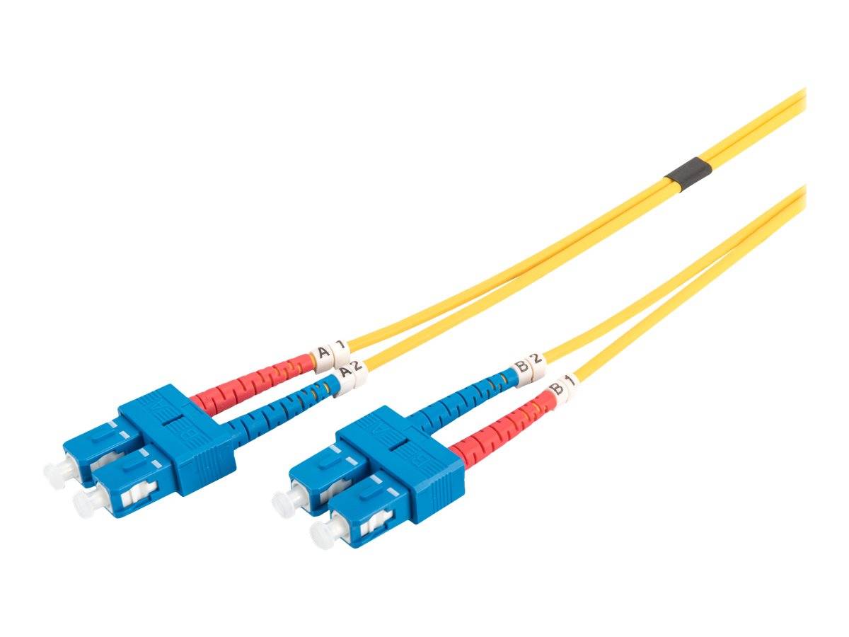 Digitus DK-2922-05 Glasfaser LWL Anschlusskabel 5.00 m Gelb [1x SC-Stecker - 1x SC-Stecker] 9/125 µ Singlemode OS2-6