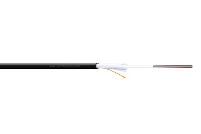 DIGITUS - Verlegekabel Innen/Außen A/I-DQ (ZN) BH 50/125 µ OM4, 12 Fasern, BauPVO Dca, LSZH-1-4