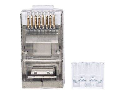 Intellinet 90er-Pack Cat6A RJ45-Modularstecker, STP, 3-Punkt-Aderkontaktierung, für Massivdraht, 90 Stecker im Becher --5
