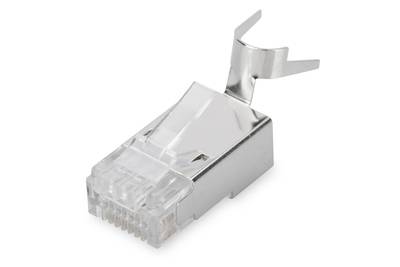 DIGITUS - Modularstecker für Rundkabel, CAT 6A, geschirmt, Pass through Stecker-0