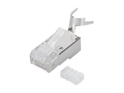 DIGITUS - Modularstecker für Rundkabel, CAT 6A, geschirmt, Pass through Stecker-3