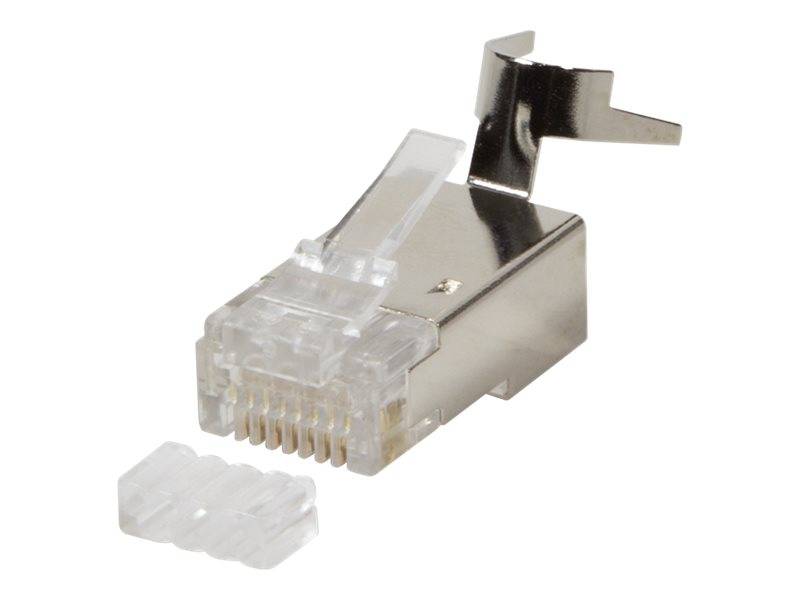 LogiLink - Netzwerkanschluss - RJ-45 (M) - abgeschirmt - 8 mm - CAT 7a (Packung mit 50)-0