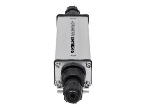 Intellinet Outdoor Gigabit PoE+ Extender IEEE 802.3at/af um bis zu 100 Meter Metall IP65 PoE Extender 10 / 100 / 1000 MBit/s IEEE 802.3af (12.95 W), IEEE 802.3at (25.5 W)