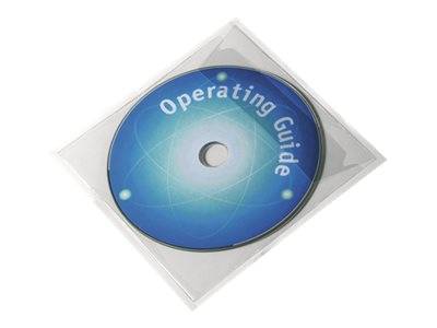DURABLE POCKETFIX - CD/DVD-Hülle - Kapazität: 1 CD/DVD - durchsichtig (Packung mit 10)-5