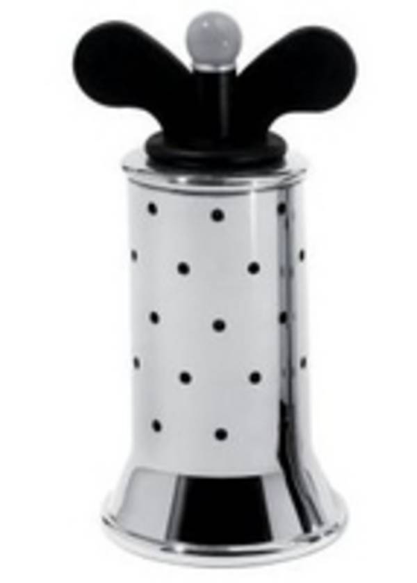 Alessi 9098 B, Schwarz, Edelstahl, 132 mm