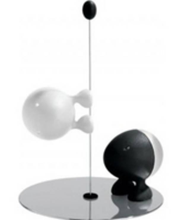 Alessi ASG02 BW, Schwarz, Edelstahl, Weiß, Edelstahl, Thermoplast, 145 mm, 1 Stück(e)