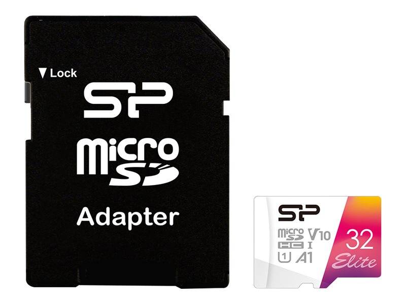 SILICON POWER Elite - Flash-Speicherkarte (microSDHC/SD-Adapter inbegriffen)-0