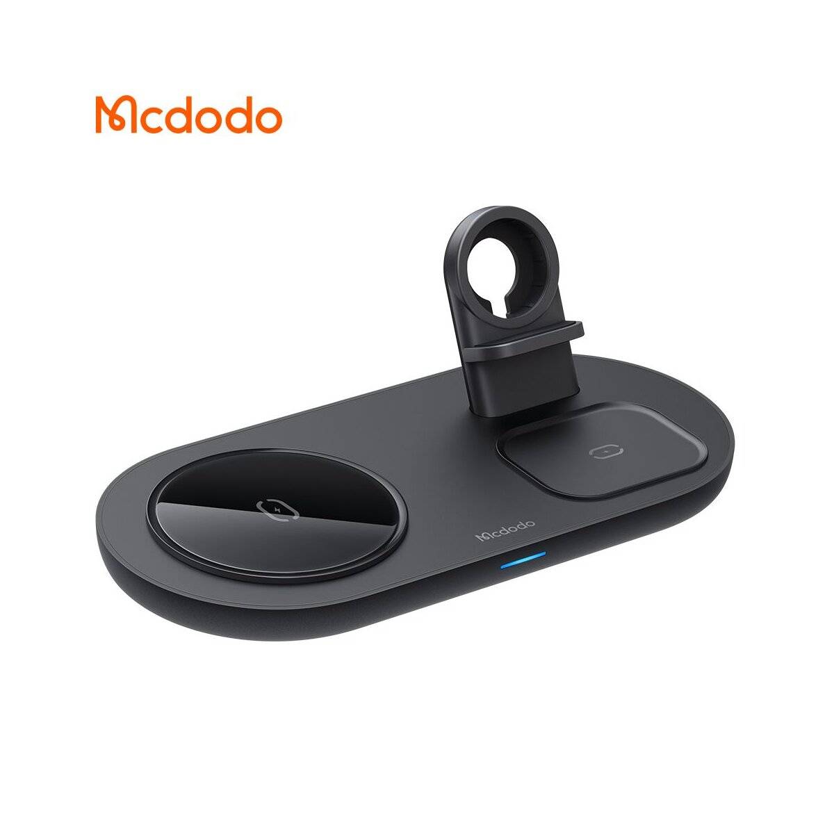 Mcdodo 3in1 Magnetisch Wireless Charger Ladestation kompatibel mit Smartphone, Watch, TWS-Kopfhörer, schwarz-1
