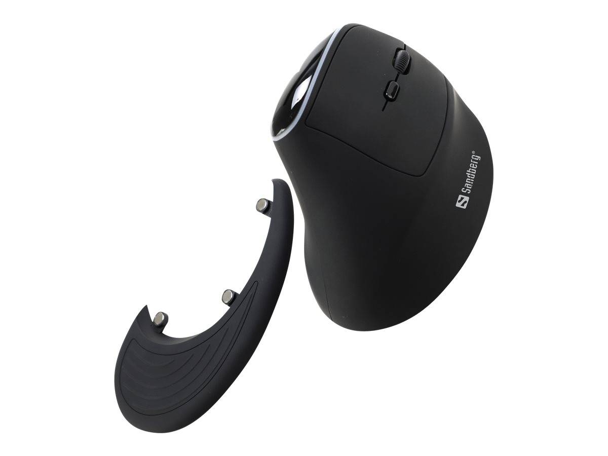 Sandberg Pro - Vertikale Maus - ergonomisch - optisch - 6 Tasten - kabellos - 2.4 GHz - kabelloser Empfänger (USB)-3