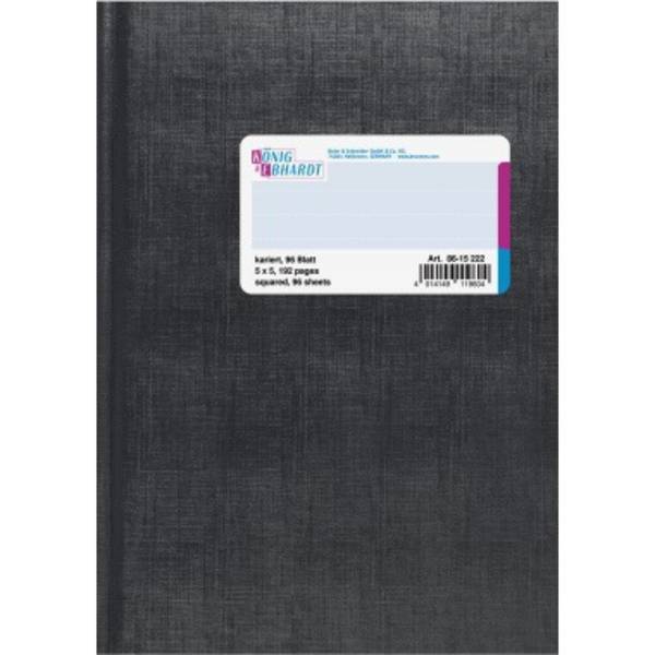 Geschäftsbuch A5 kariert 96 Blatt hellblau