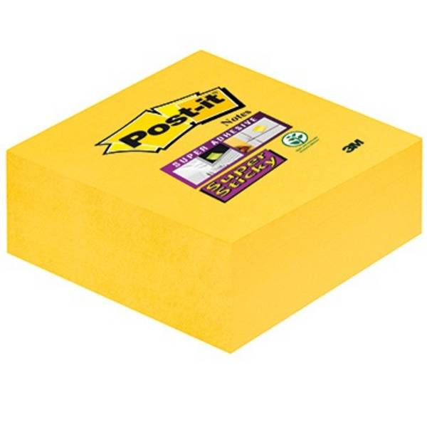 Post-it Haftnotizwürfel S-Sticky 2028-S 76x76mm gelb 350Blatt