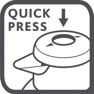 Isolierkanne Samba Quick Press 1l blau-3