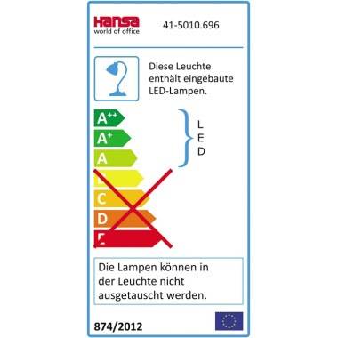 Klemmbrett DIN A4 Aluminium grauweiß/gelb-1