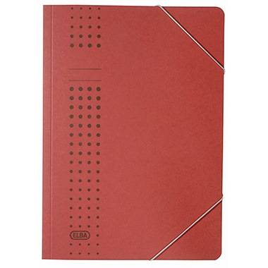 ELBA Eckspanner chic 400010103 DIN A4 150Bl. Karton bordeaux-0