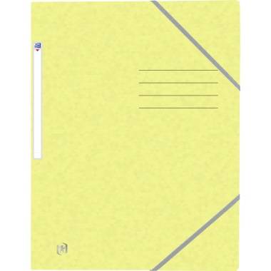 Oxford Eckspanner TOP FILE+ 400116357 A4 3Klappen pastellgelb-0
