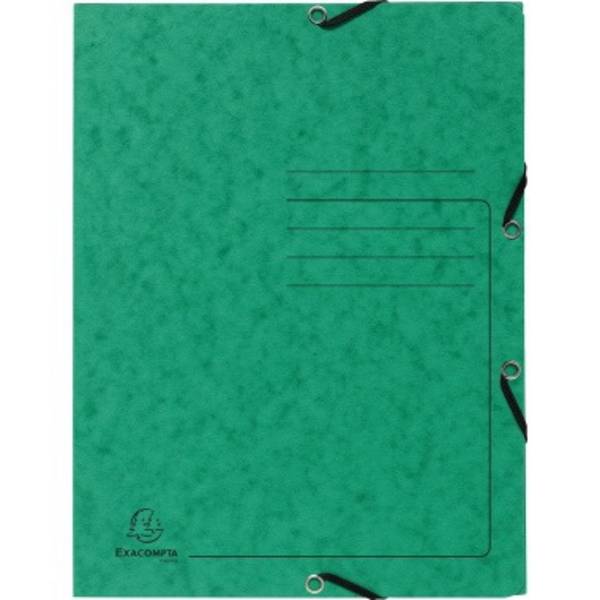 Exacompta Sammelmappe 55403E DIN A4 3Kl Karton grün
