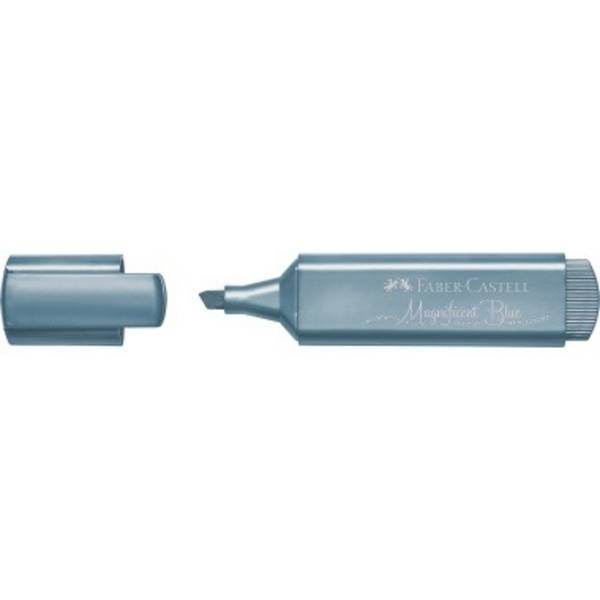 Faber-Castell Textliner 46, 1 Stück(e), Metallicblau, Blau, Metallic magnificent blue, Rechteck, Tinte auf Wasserbasis