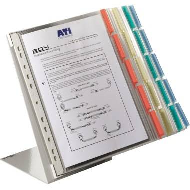 DUR Sichttafelsystem table 568800 Tischständer mit 20 Tafeln 5607-0