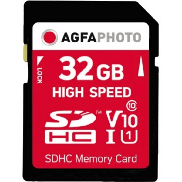 AgfaPhoto Speicherkarte SDHC 10427 High Speed Class 10 UHS-1 32GB