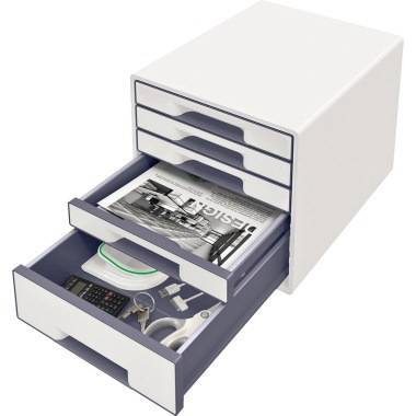 Schubladenbox WOW CUBE 5Schubfächer weiß/grau - Artikel: 127213780-2