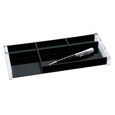 Stiftschale Exclusiv Acryl glasklar schwarz-0