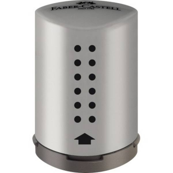 Faber-Castell Einfachspitzdose Grip 2001 183700 silber