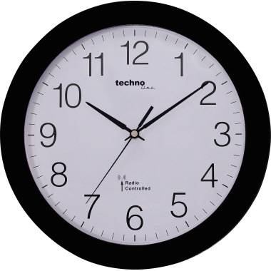 technoline Wanduhr WT 8000 schwarz analog-0