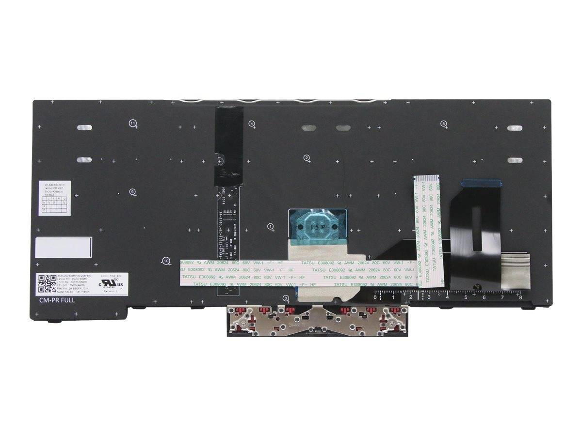 Primax - Ersatztastatur Notebook - mit Trackpoint, UltraNav - hinterleuchtet - AZERTY - Französisch-0