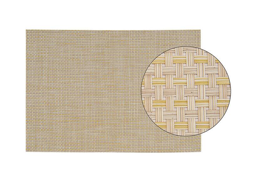 Platzset aus Kunststoff, beige grob, (B/H) 45x30 cm