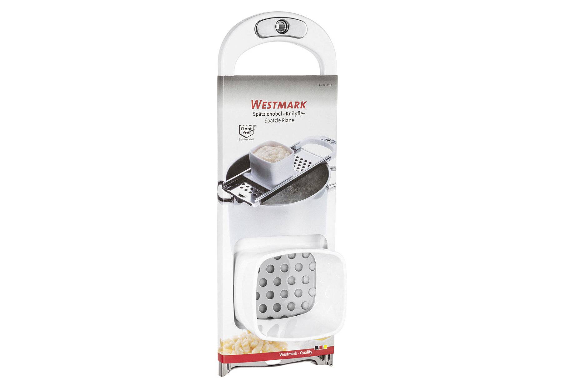 WESTMARK Spätzlehobel Knöpfle Edelstahl 32x11cm-1