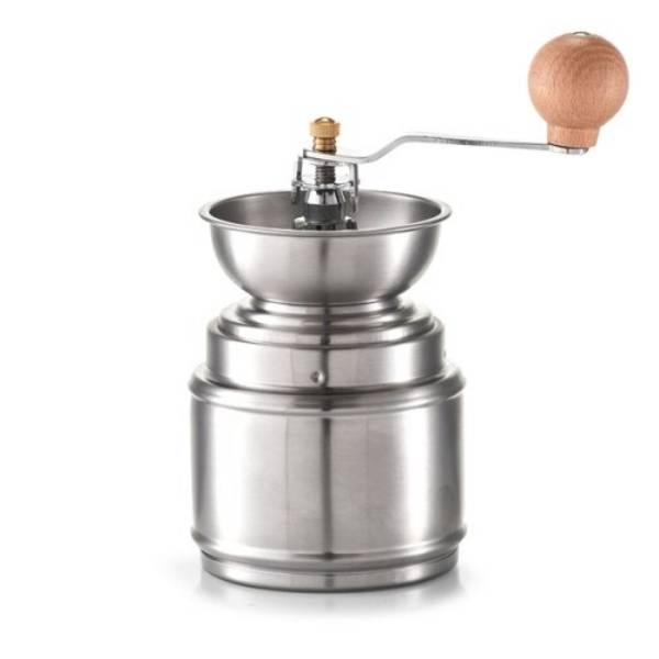 Kaffeemühle, Edelstahl ca. Ø 9,5 x 16/22 cm