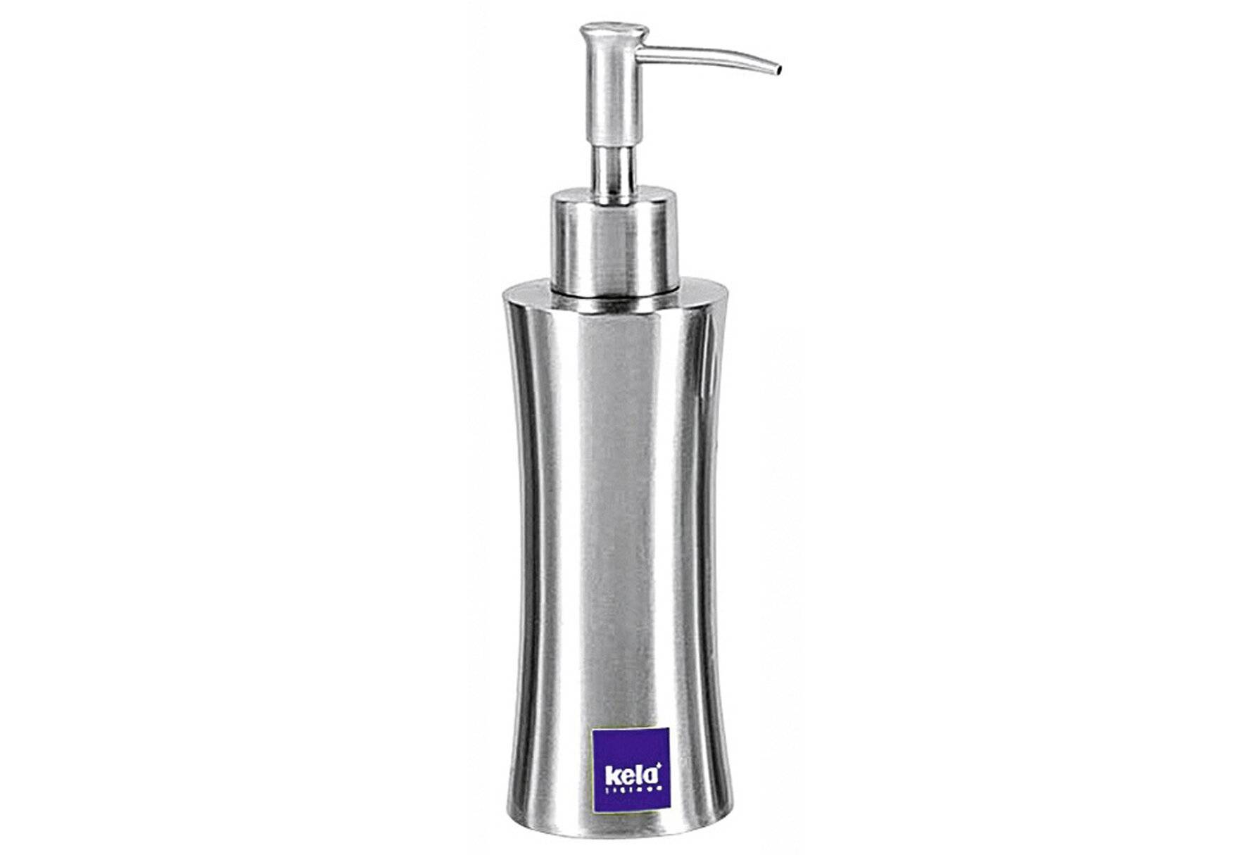Kela Seifenspender Elegance Edelstahl 19,5cm 5,5cmØ Hygienisch und zeitlos:-1