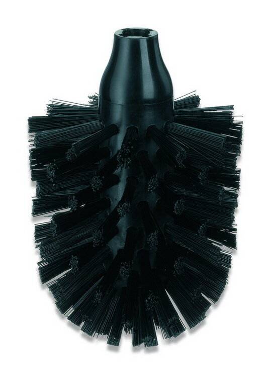 Kela Ersatz Wc-Bürstenkopf La Brosse PET-Kunststoff schwarz 12,6cm 8cmØ-0