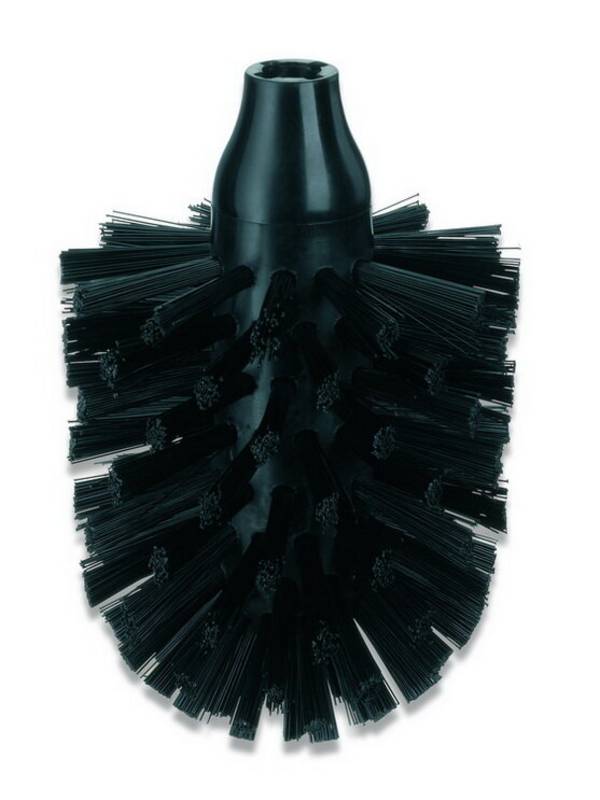 Kela Ersatz Wc-Bürstenkopf La Brosse PET-Kunststoff schwarz 12,6cm 8cmØ