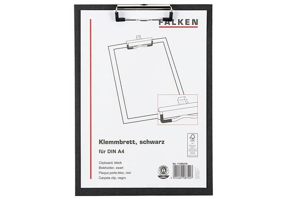 Original Falken Umwelt-Klemmbrett Öko. Made in Germany. Mit stabilem Pappkern und farbigem