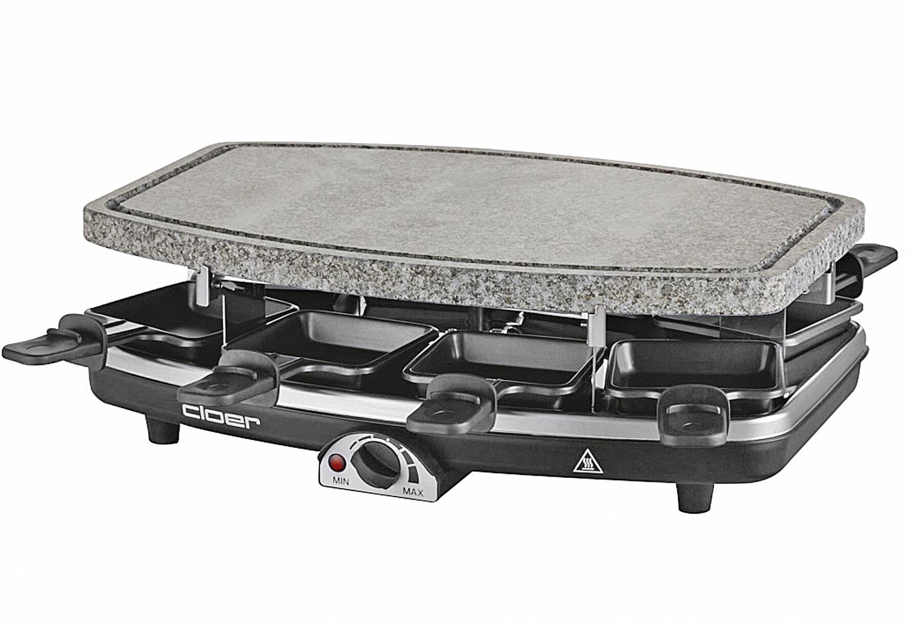 CLOER Raclette 6430 mit Naturstein 1100Watt schwarz-1