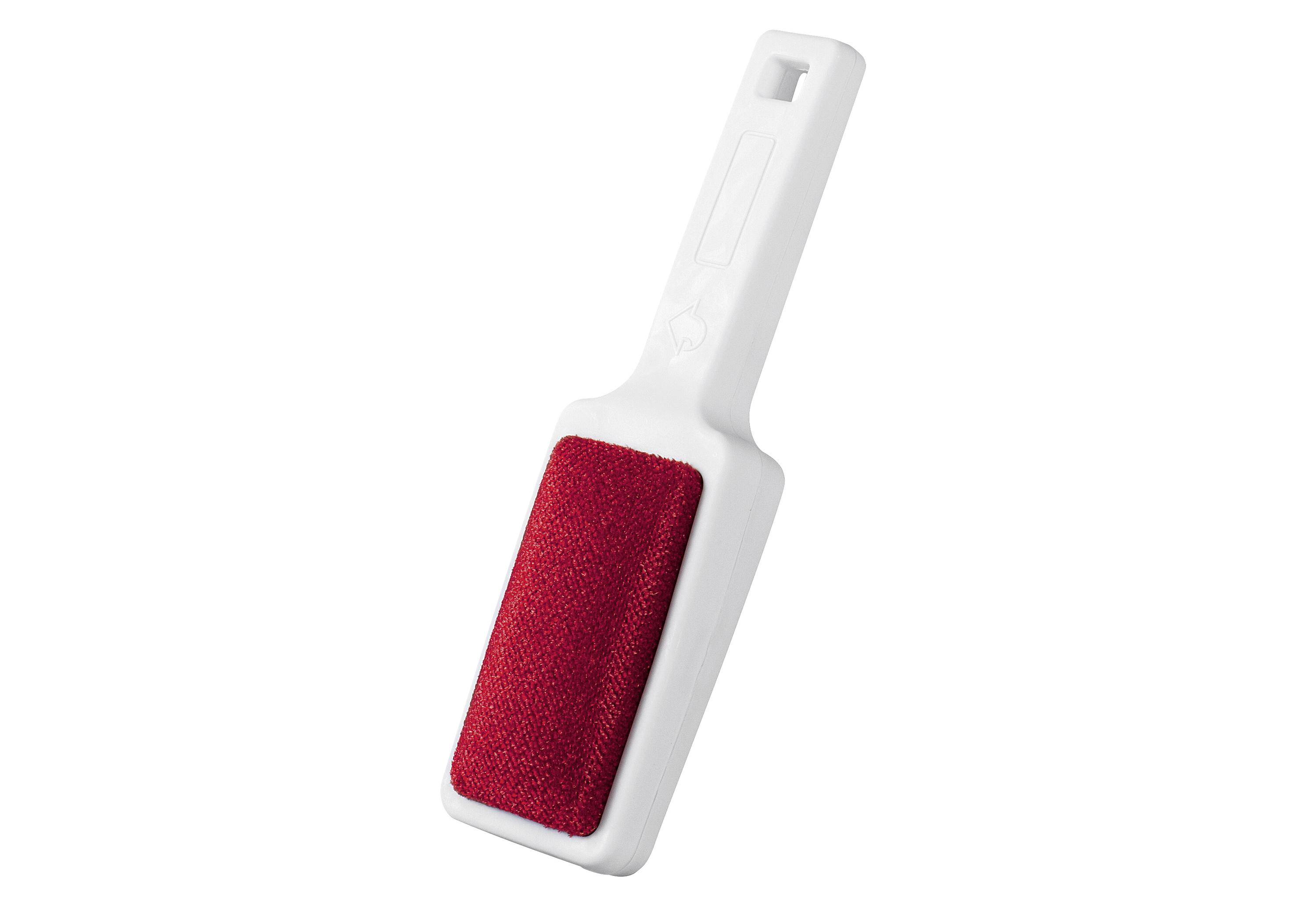 Textilbürste 21,5 cm Polypropylen weiß/rot-0