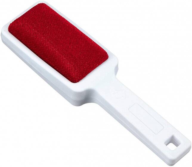 Textilbürste 21,5 cm Polypropylen weiß/rot-2