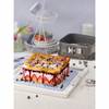 Kaiser La Forme Plus Springform eckig 24 x 24 cm, Backform rechteckig, Emailleboden,